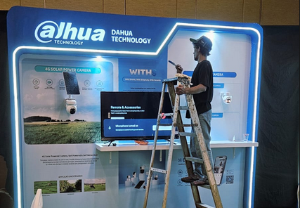 booth dahua un locked 2026 di Denpasar, Bali, - production by vendorboothindonesia