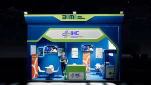 desain booth IHC size 6x3 by vendorboothindonesia