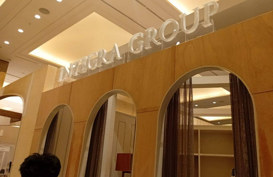 booth 8 x10 sqm integra grup di ifex; produksi vendorboothindonesia