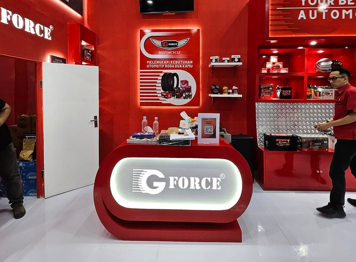 booth G force di Event Giias produksi vendorboothindonesia