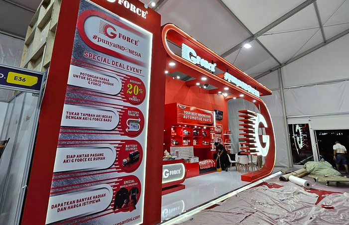 booth G force di Event Giias produksi vendorboothindonesia