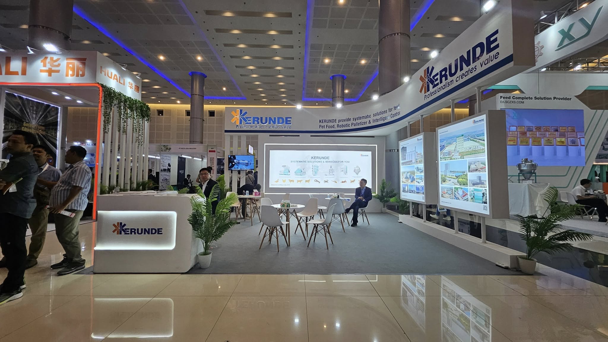 booth kerunde 6x6 sqm produksi vendorboothindonesia