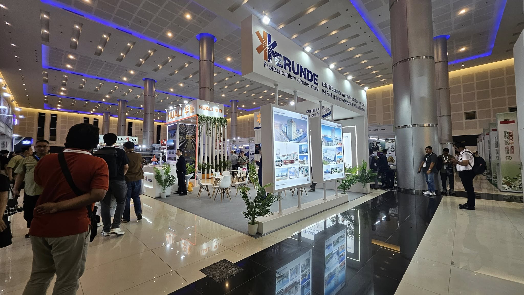 booth kerunde 6x6 sqm produksi vendorboothindonesia